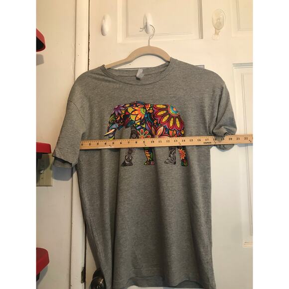 COTTON HERITAGE T-Shirt Men's L Gray Short Sleeved - Picture 6 of 8